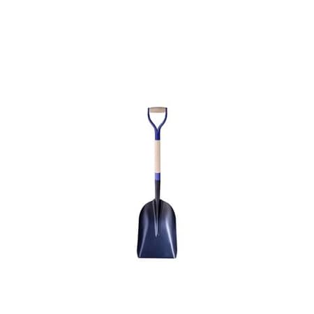 Bon Tool 11-1/2 in X 14-1/2 in Scoop Shovel, Steel, 34 in L D-Grip Wood Handle 28-158